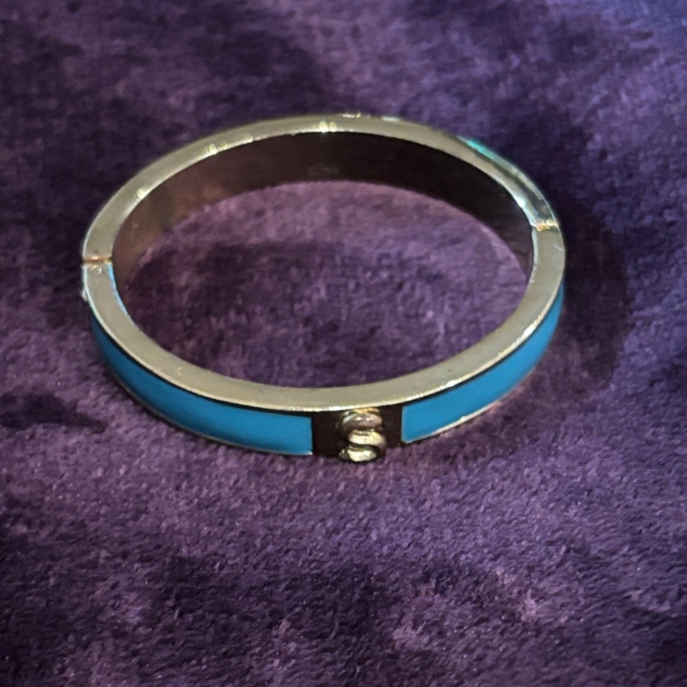 Silver and Blue Women's Bracelet